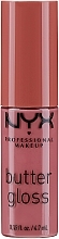 Moisturizing Lip Gloss, 4.7 ml - NYX Professional Makeup Butter Gloss — photo N1