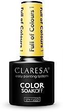 Nail Gel Polish - Claresa Full Of Colours SoakOff UV/LED Color — photo N1
