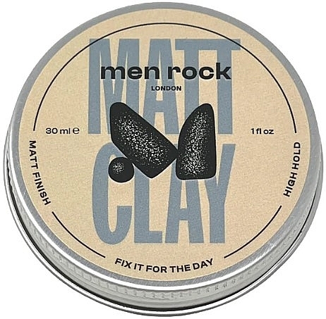 Strong Hold Matte Hair Clay - Men Rock Matt Clay High Hold Matt Finish — photo N3