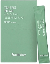 Fragrances, Perfumes, Cosmetics Moisturizing Face Essence - FarmStay Tea Tree Biome Calming Sleeping Pack
