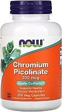 Fragrances, Perfumes, Cosmetics Capsules "Chromium Picolinate", 200mcg - Now Foods Chromium Picolinate