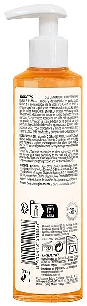 Vitamin C Cleansing Gel - Babaria Hyaluronic Acid Face Cleansing Gel — photo N2