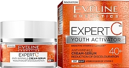 Fragrances, Perfumes, Cosmetics Anti-Wrinkle Cream - Eveline Cosmetics Expert C Youth Activator Cream-Serum