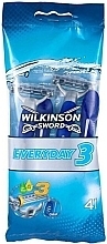 Disposable Razors, 4 pcs - Wilkinson Sword Everyday 3 Men — photo N1