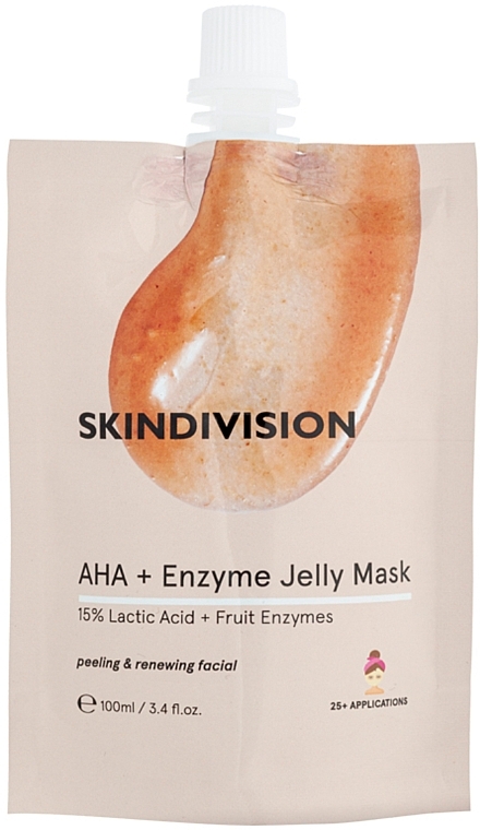 Exfoliating Gel Mask - SkinDivision AHA + Enzyme Jelly Mask — photo N1