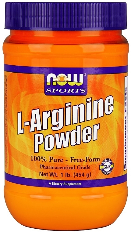 L-Arginine Amino Acid, powder - Now Foods L-Arginine Pure Powder — photo N1