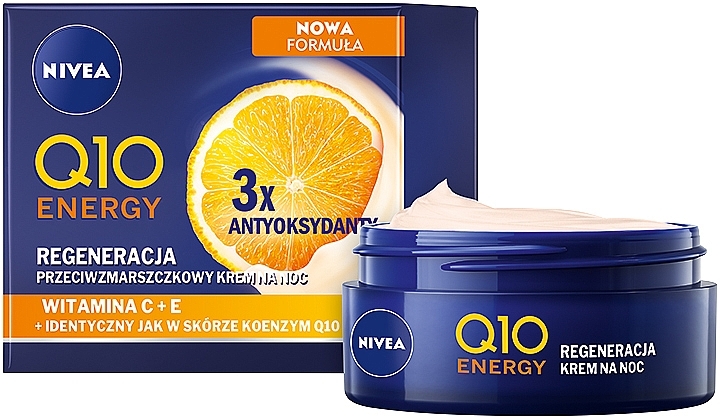 Night Cream - Nivea Q10 Energy Recharging Night Cream — photo N1