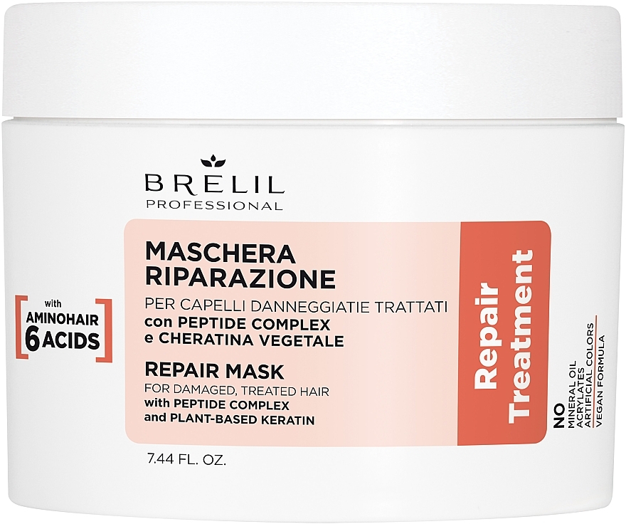 Repairing Hair Mask - Brelil Repair Treatment Repair Mask — photo N1