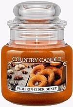 Fragrances, Perfumes, Cosmetics Scented Candle - Country Candle Pumpkin Cider Donut