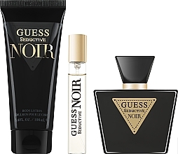 Fragrances, Perfumes, Cosmetics Guess Seductive Noir - Set (edt/75ml + b/lot/100ml + edt/15ml + bag/1pcs)