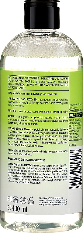 Micellar facial Fluid "Cabbage and Green Barley" - Perfecta — photo N2