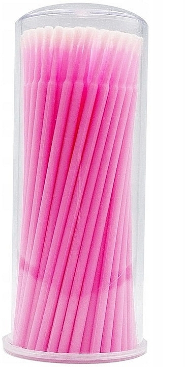 Eyelash Microapplicators, pink, 100 pcs - Lewer Micro Applicators — photo N1