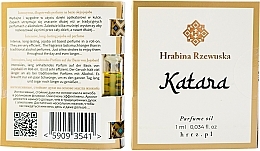 GIFT Pefrume Oil (sample) - Hrabina Rzewuska Katara (sample) — photo N2