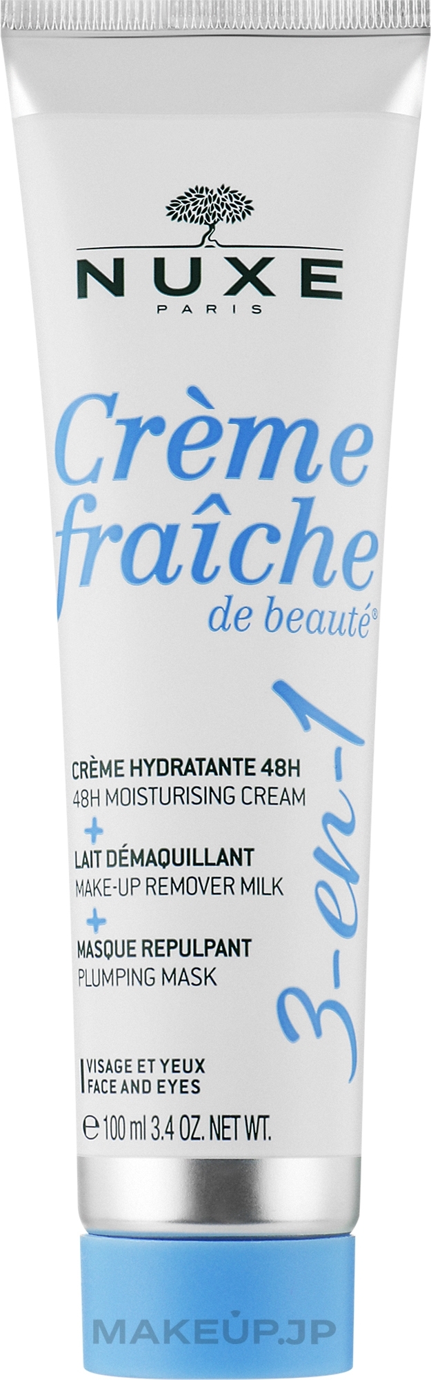 Face Cream 3in1 - Nuxe Creme Fraiche De Beaute Plumping Mask Face And Eyes — photo 100 ml