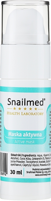 Face Mask for Sensitive Skin - Snailmed Health Laboratory Active Mask — photo N2