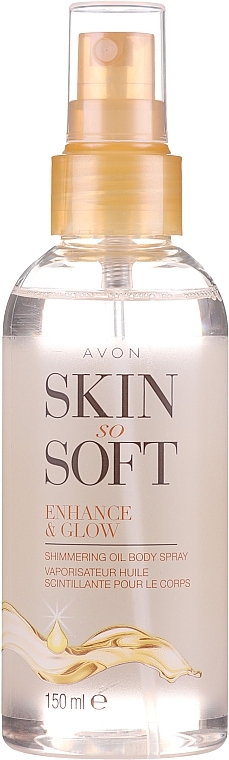 Shimmering Body Oil Spray - Avon Skin So Soft Enhance&Glow Shimmering Oil Spray — photo N1