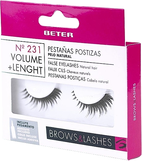 False Lashes "Volume & Length" - Beter False Eyelashes №231 — photo N1