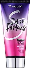 Fragrances, Perfumes, Cosmetics Aloe & Melanin Tanning Cream - Soleo I'm so Famous Bronzer