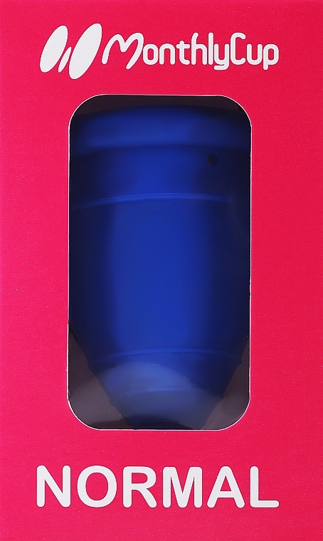 Menstrual Cup, medium, blue - Menskopp MonthlyCup Normal Blue Azurite — photo N1