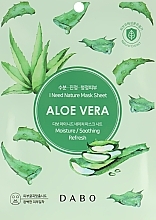 Fragrances, Perfumes, Cosmetics Sheet Face Mask with Aloe Vera Extract - Dabo I Need Nature Mask Sheet Aloe