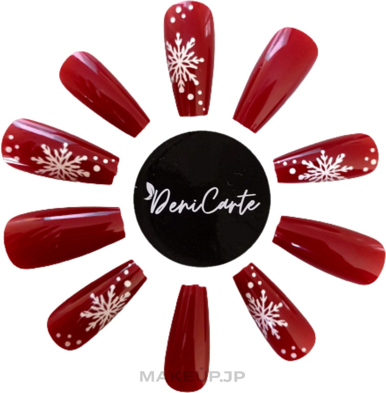 Christmas Nail Tips, 24 pcs - Deni Carte — photo Snowflake