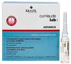 Fragrances, Perfumes, Cosmetics Anti Hair Loss Serum for Men - Rilastil Cumlaude Advance Man Ampoules