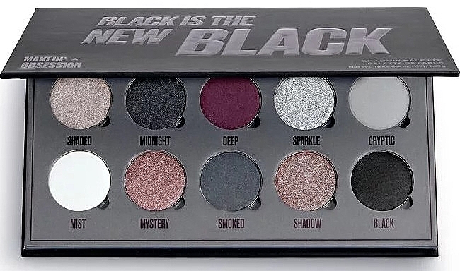 Eyeshadow Palette, 10 Shades - Makeup Obsession Black Is The New Black — photo N1