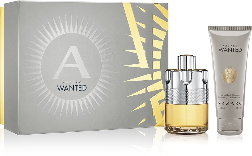 Azzaro Wanted Set - Set (edt/100ml + shm/100ml) — photo N1