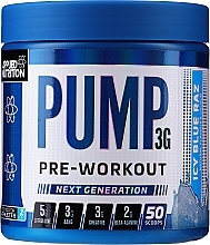 Fragrances, Perfumes, Cosmetics Muscle Function & Blood Flow Support Multi-Component Blend Of 12 Substances - Applied Nutrition Pump 3G Zero Stimulant Icy Blue Raz