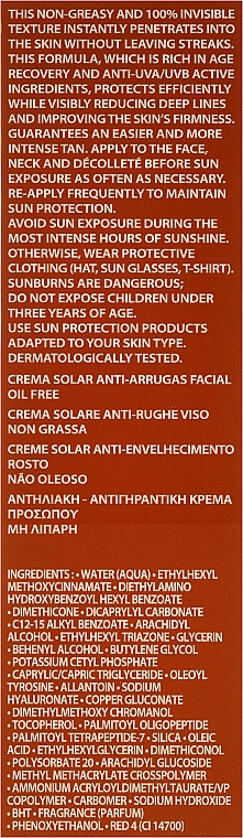 Regenerating Sun Cream SPF 20+ - Academie Bronzecran Face Age Recovery Sunscreen Cream — photo N3