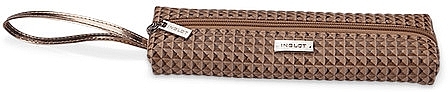 Cosmetic Bag, brown - Inglot Makeup Pencil Case Brown S — photo N1