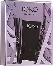 Fragrances, Perfumes, Cosmetics Set - Joko Makeup Beauty Box (mascara/9ml + eyeliner/5g + wipes/15pcs)