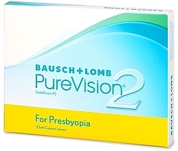 Contact Lenses, curvature 8.6 mm, High, 3 pcs - Bausch & Lomb PureVision 2 Multi-Focal — photo N1