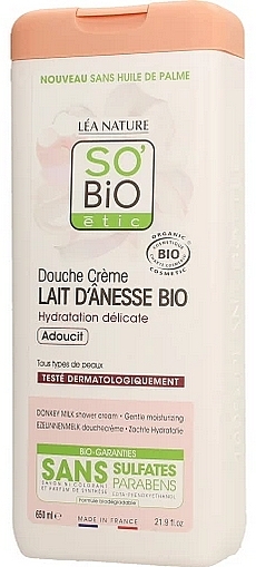 Shower Cream - So'Bio Donkey Milk Shower Cream — photo N1