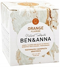 Fragrances, Perfumes, Cosmetics Natural Toothpaste - Ben & Anna Orange Fluoride Toothpaste