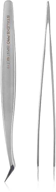 Professional Eyelash Tweezers - Staleks Expert 40 Type 13 — photo N1