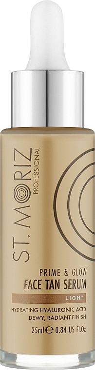 Shimmering Autobronzant Face Serum - St.Moriz Professional Prime&Glow Serum — photo N1