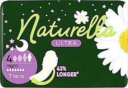 Sanitary Pads, 7pcs - Naturella Ultra Night — photo N1