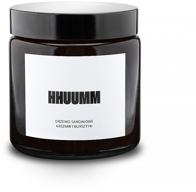 Natural Soy Candle with Sandalwood Scent - Hhuumm — photo N1