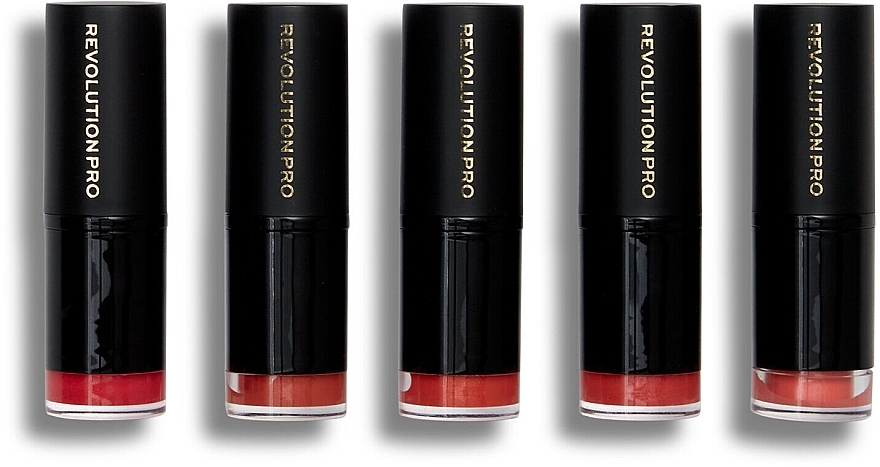 Lipstick Set, 5 pcs. - Revolution Pro Lipstick Collection Corals — photo N2