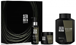 Fragrances, Perfumes, Cosmetics Hair Care Set - Sebastian Professional Seb Man Hair Care Kit (h/tonic/100ml + sh/250ml + paste/75ml)