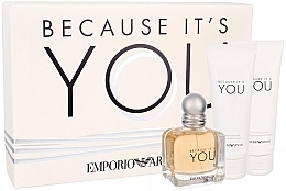 Fragrances, Perfumes, Cosmetics Giorgio Armani Because It’s You - Set (edp/50ml + sh/gel/75ml + b/lot/75ml)