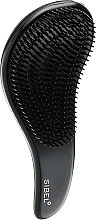 Hair Brush for Frizzy Long Hair, black - Sibel D-Meli-Melo Detangling Brush — photo N1