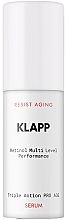 Fragrances, Perfumes, Cosmetics Triple Action Retinol Serum - Klapp Resist Aging Triple Action Pro Age Serum