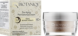 Repairing & Moisturizing Face Cream with Snail Mucin - Biotaniqe BioActive De-Aging Revitalising Cream 40+ — photo N2