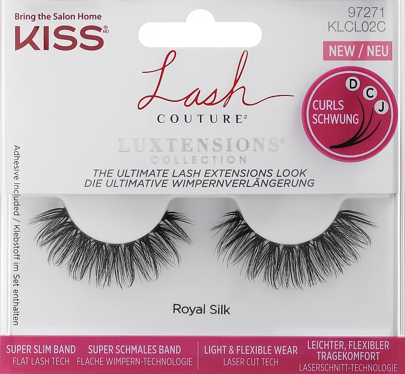 False Eyelashes - Kiss Lash Couture LuxTensions Eyelash Band Royal Silk — photo N1