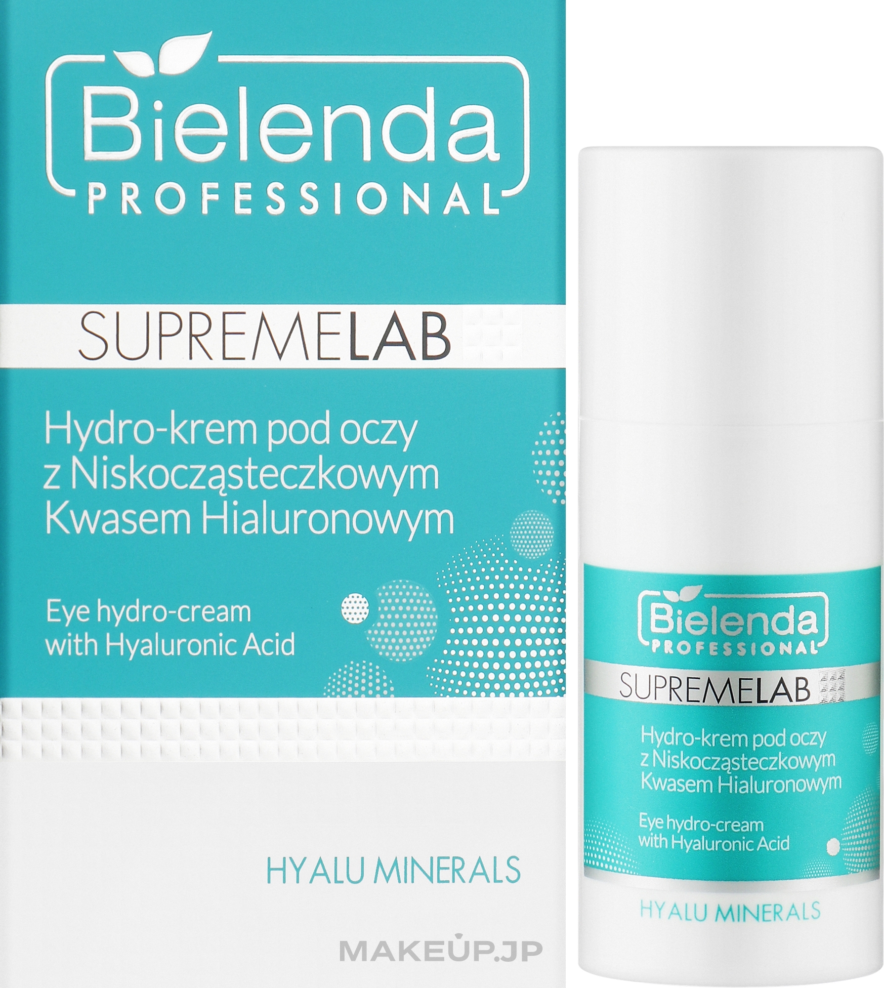 Eye Hydro-Cream with Hyaluronic Acid - Bielenda Professional SupremeLab Hyalu Minerals Eye Hydro-Cream With Hyaluronic Acid — photo 15 ml