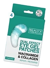 Fragrances, Perfumes, Cosmetics Gel Eye Patches - Beauty Formulas Dual Effect Eye Gel Patches