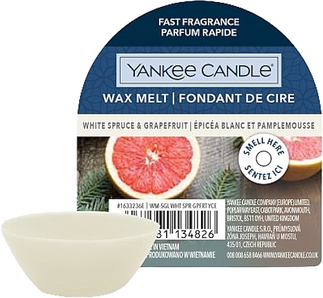 アロマ入り ワックス - Yankee Candle Wax Melt White Spruce & Grapefruit — photo N1