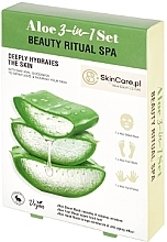 Fragrances, Perfumes, Cosmetics 顔、足、手用マスク - SkinCare Beauty Ritual SPA Aloe 3-in-1